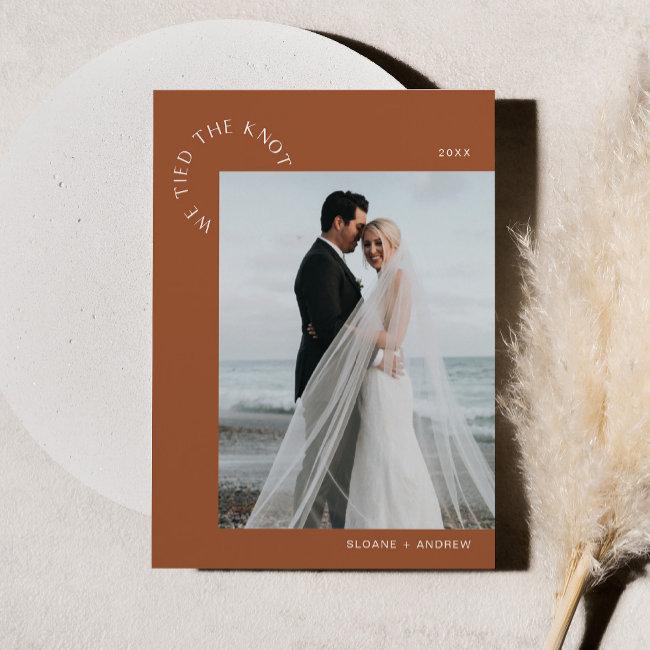 Harlow Wedding Elopement We Tied The Knot - Sienna Invitation