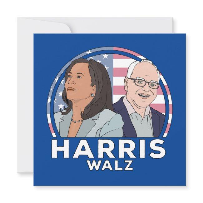 Harris Walz Election Invitation