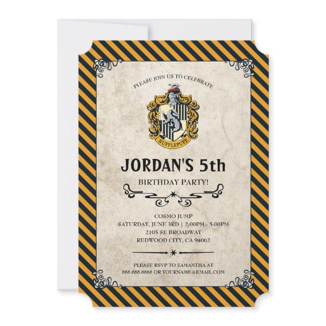 Harry Potter Birthday | Hufflepuff Invitation