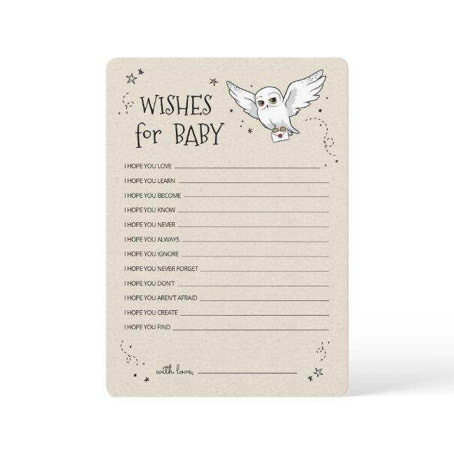 Harry Potter - Hedwig | Wishes For Baby Invitation