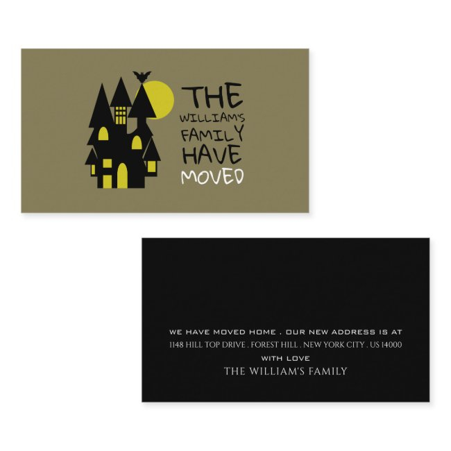 Haunted House, Change Of Address Invitations