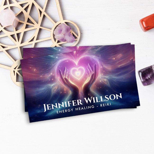 Healing Hands- Energy Healing - Reiki Business Invitations