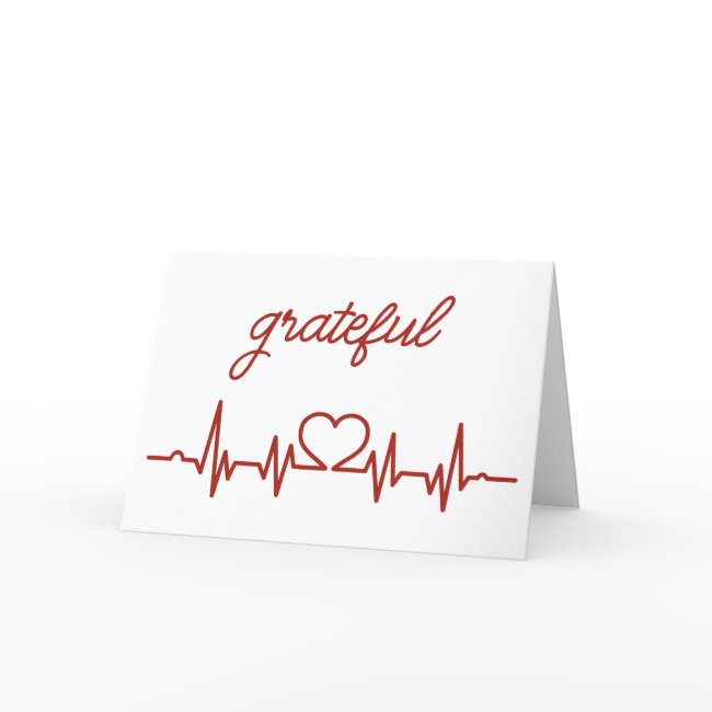 Healthcare Staff Heartbeat Thank You Invitations