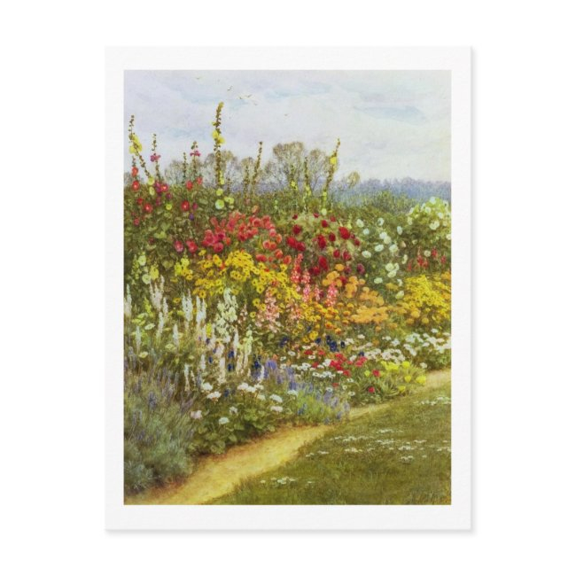 Herb And Flower Pathway Postinvitations