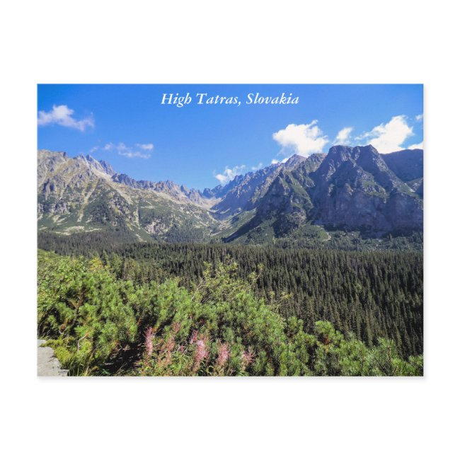 High Tatra Mountains, Slovakia, Postinvitations