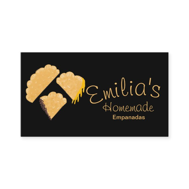 Homemade Empanadas Business Hand Drawn Black Business Invitations