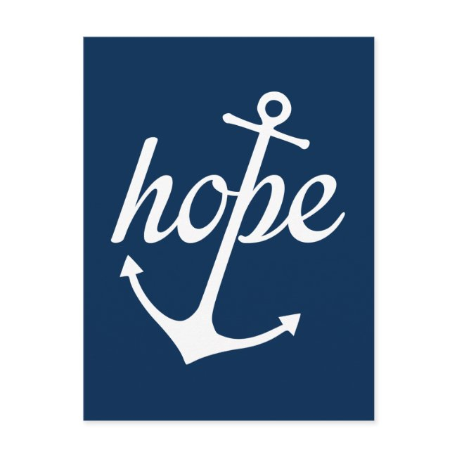 Hope Anchors The Soul (hebrews 6:19) Postinvitations