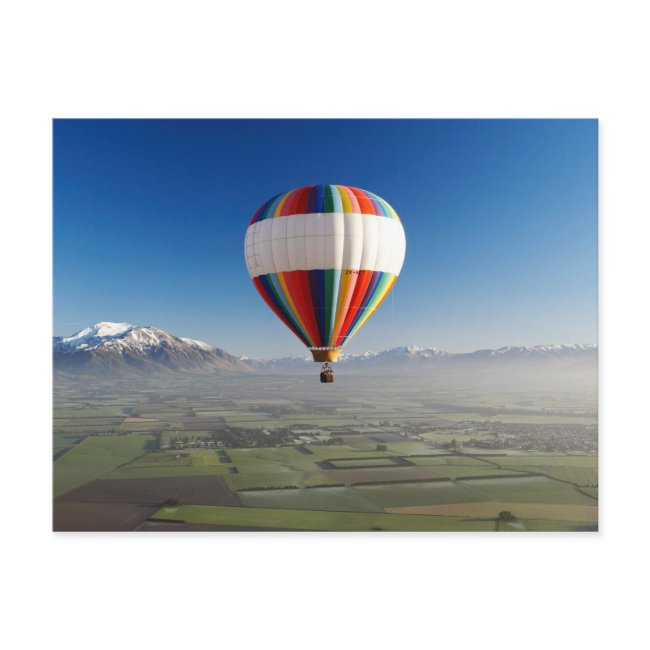 Hot-air Balloon, Near Methven, Canterbury 3 Postinvitations