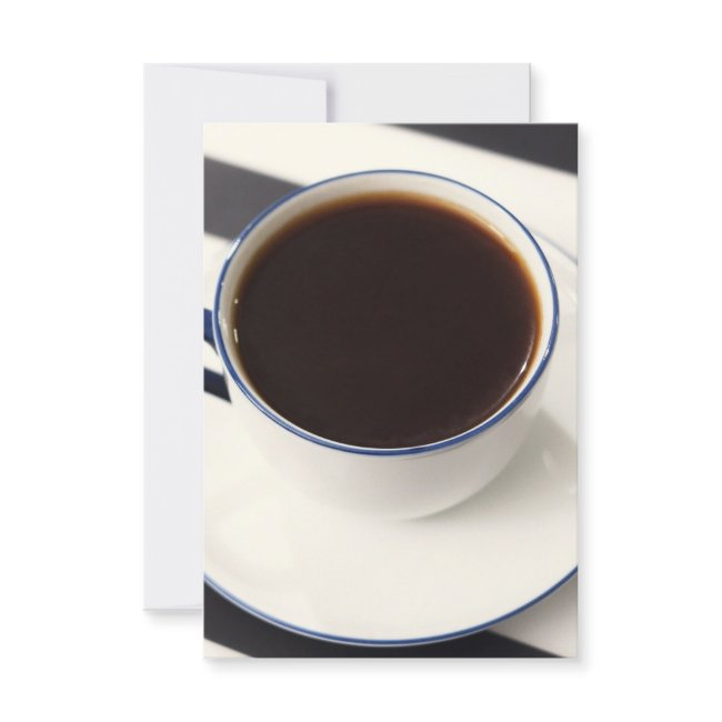 Hot Chocolate In A White Cup Invitation
