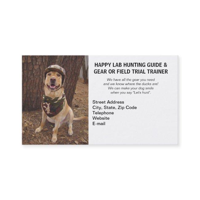 Hunting/camping Guide & Gear/field Trial Trainer Business Invitations