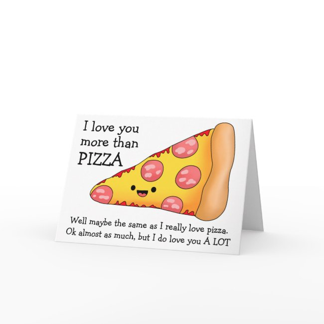 I Love You More Than Pizza Maybe Invitations