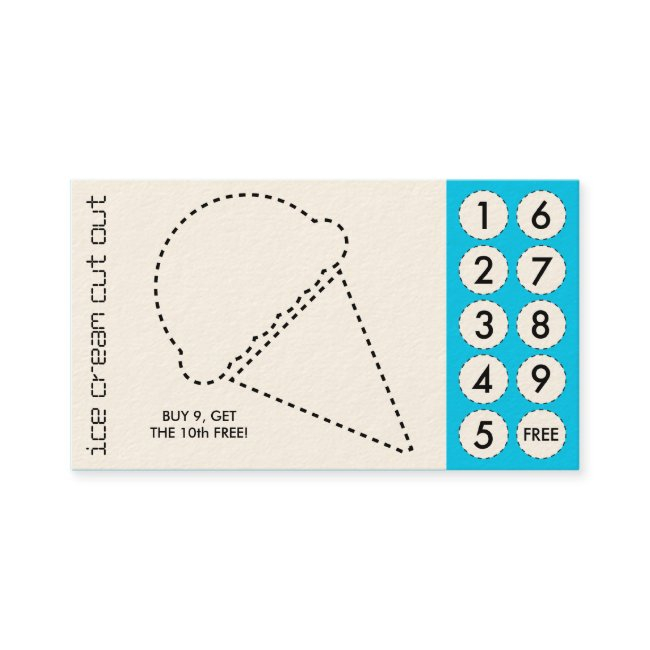 Ice Cream Cut Out Punch Invitations