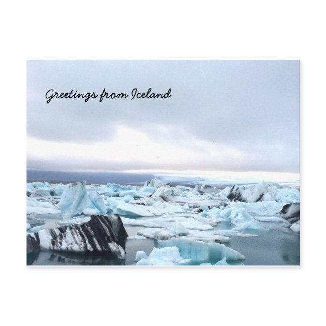 Icelandic Glacier Lagoon Postinvitations