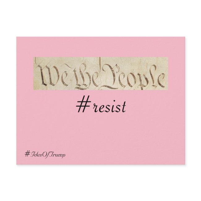 Ides Of Trump We The People Resistance Postinvitations