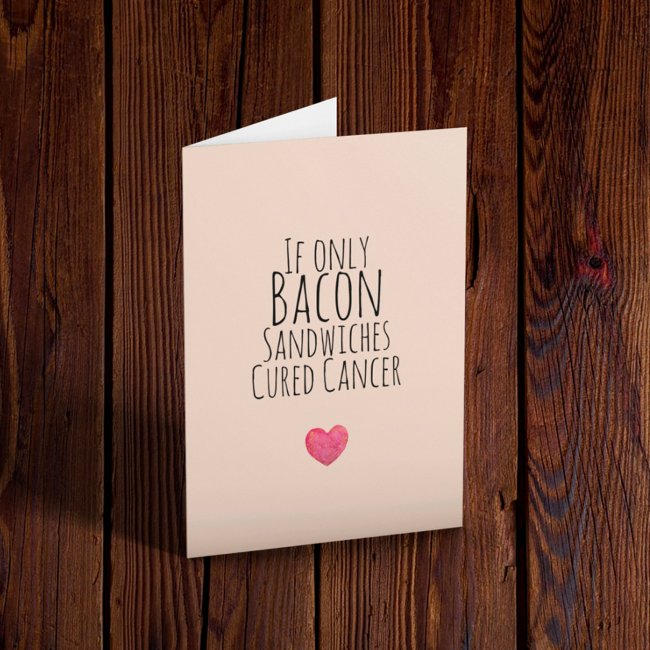 If Only Bacon Sandwiches Cured Cancer Invitations