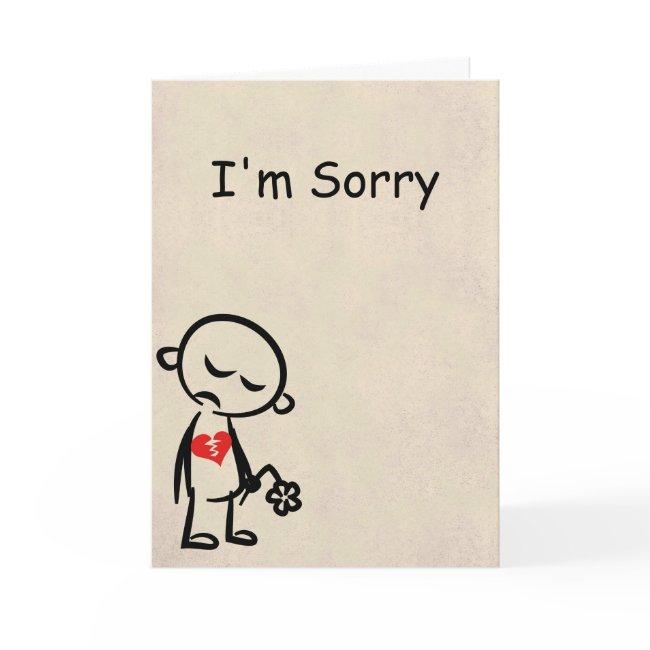 I'm Sorry. Broken Heart Invitations. Invitations