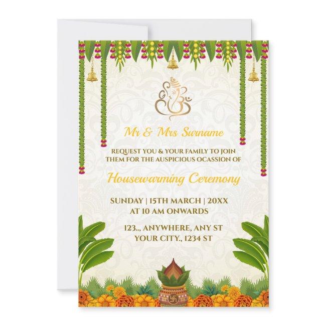 Indian Housewarming Invitation Invitations