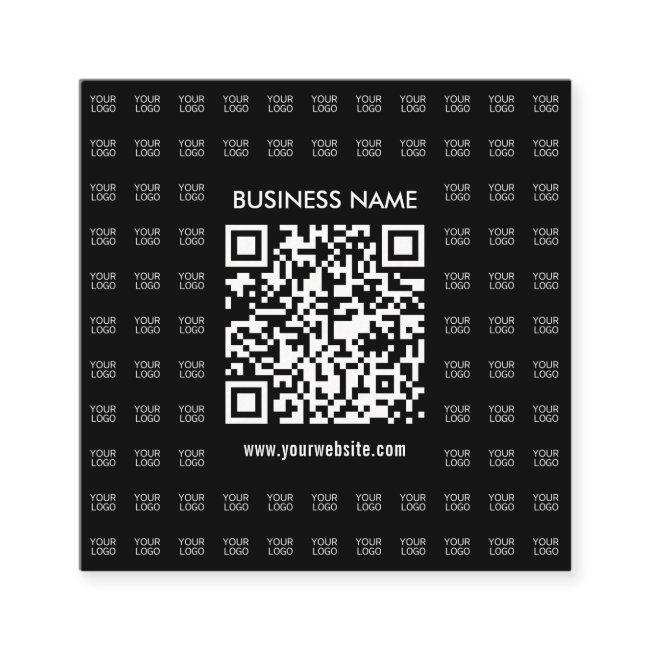 Instantly Create Scannable Qr Code & Logo Pattern Square Business Invitations