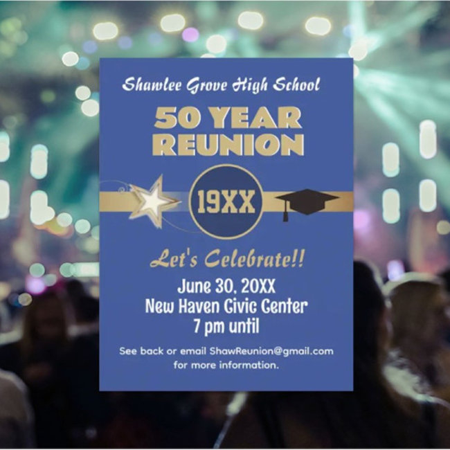 Invite 'em! Any Year Class Reunion Postinvitations