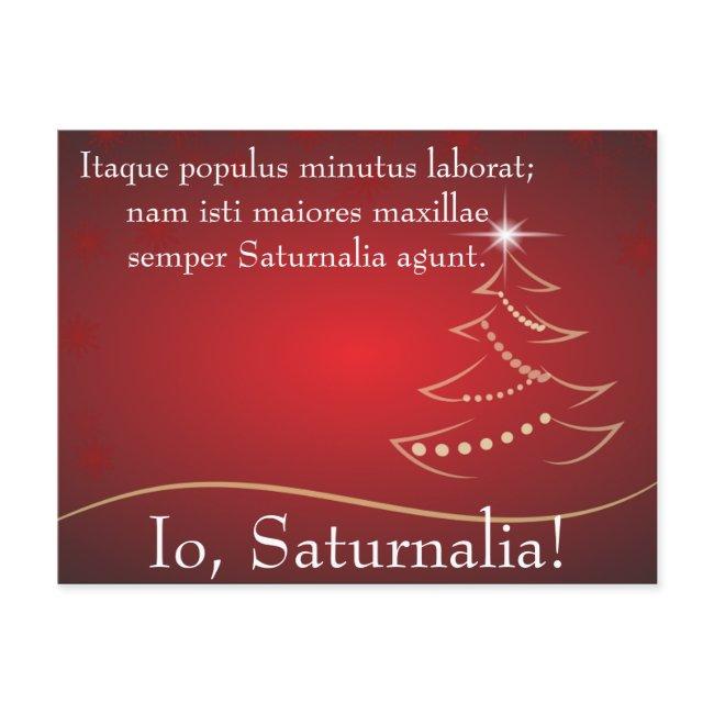 Io Saturnalia Quote From Petronius Invitation Postinvitations
