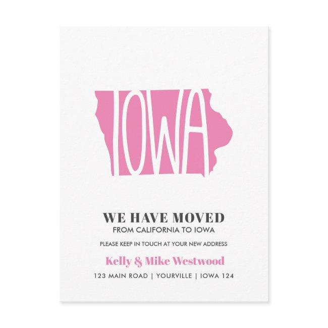 Iowa We've Moved New Address New Home Postinvitations