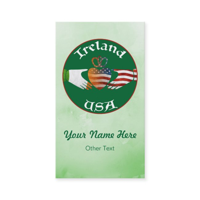 Ireland Usa Irish Claddagh Custom Business Invitations