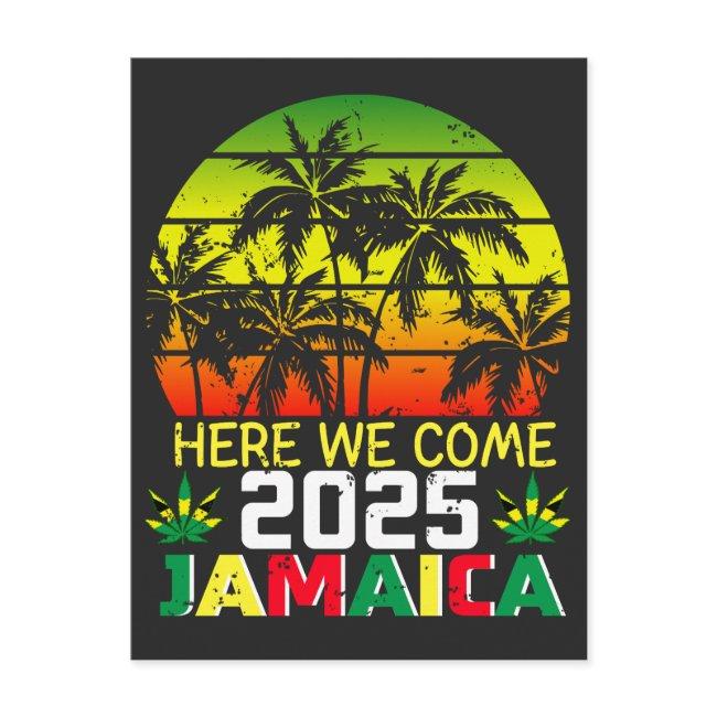 Jamaica 2025 Here We Come Postinvitations