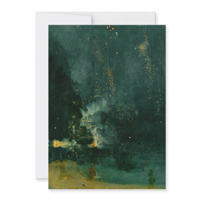 James Whistler - Nocturne In Black And Gold Invitation