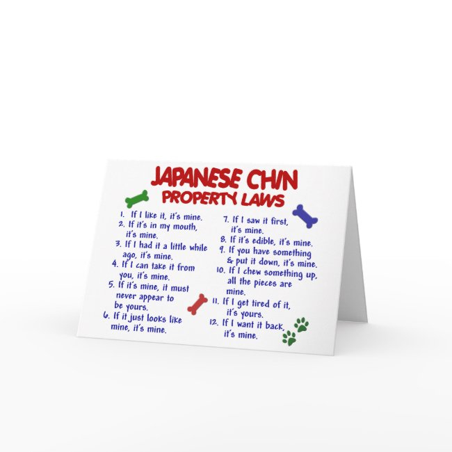Japanese Chin Property Laws 2 Invitations