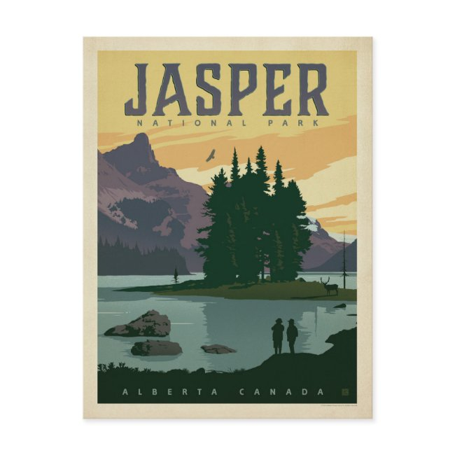 Jasper National Park, Alberta Canada Postinvitations