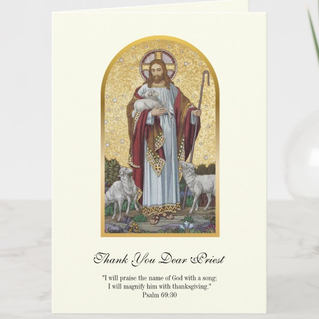 Jesus Good Shepherd Priest Encouragement Invitations