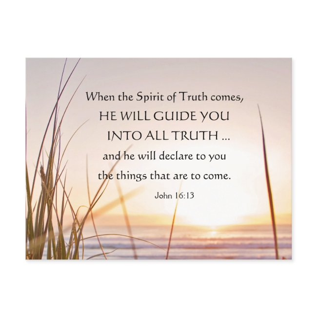 John 16:13 Spirit Of Truth Will Guide You, Ocean Postinvitations