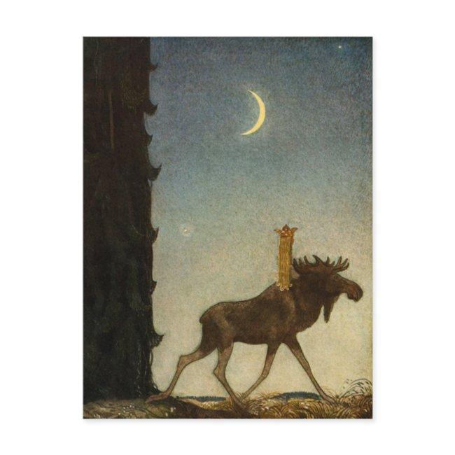 John Bauer - Tavstarr On Skutt Postinvitations