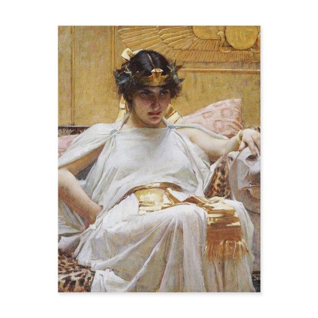 John William Waterhouse - Cleopatra Postinvitations