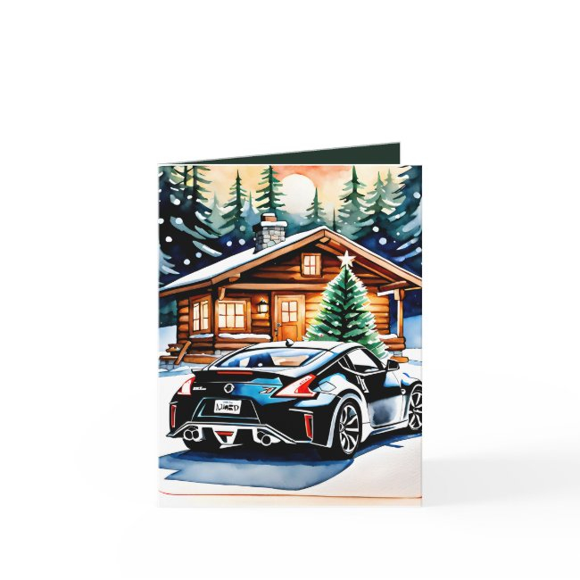 Joyride: A Merry Christmas Greeting Folded Holiday Invitations