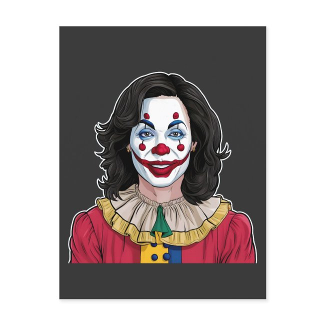 Kamala Harris Spooky Halloween Clown Election 2024 Invitation Postinvitations