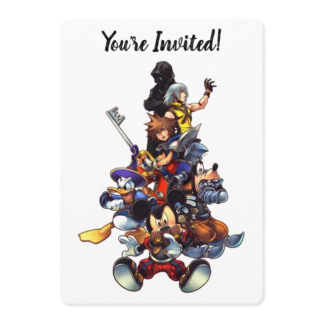 Kingdom Hearts: Coded | Main Cast Key Art Invitation