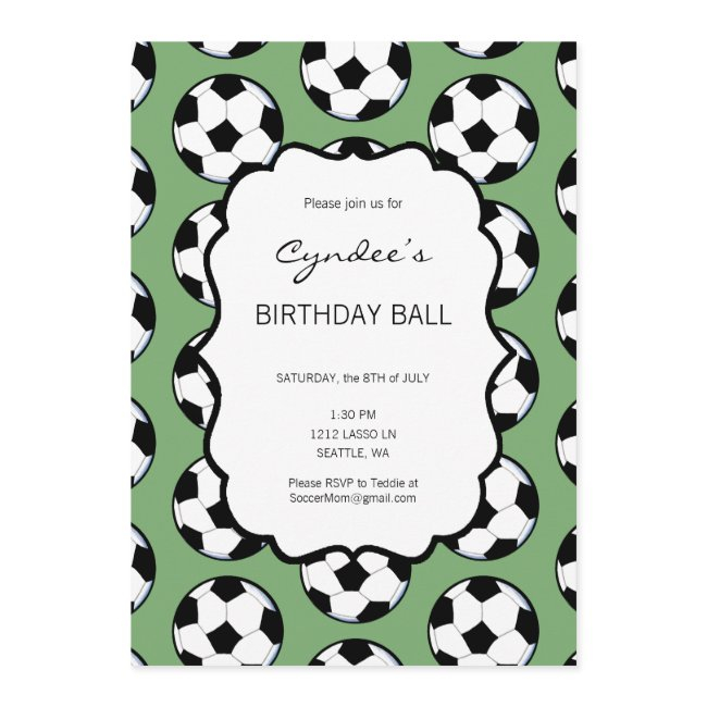 Kiniart Soccer Invitation