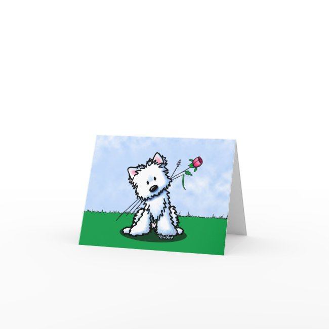 Kiniart Westie Terrier Thank You Invitations