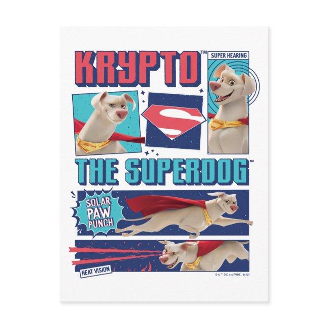 Krypto The Super-dog Comic Panels Postinvitations