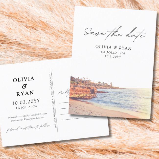 La Jolla Save The Date Postinvitations San Diego Weddings