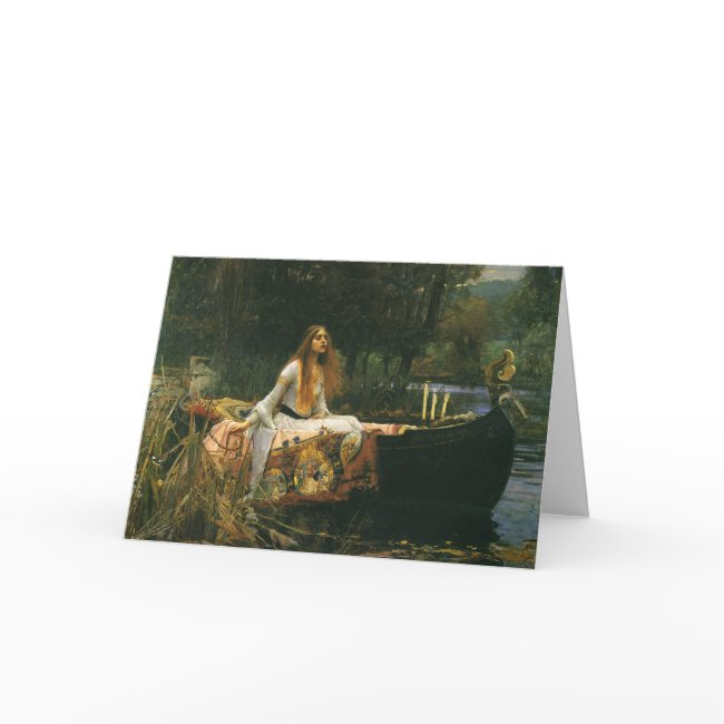 Lady Of Shalott On Boat By John William Waterhouse Invitations