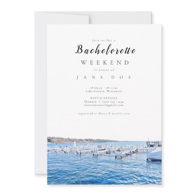 Lake Geneva Wisconsin Bachelorette Party Invitatio Invitation