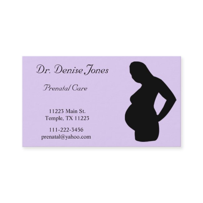 Lavendar & Black Doctor Business Invitations