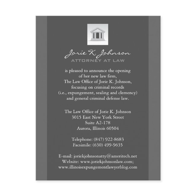 Law Firm Announcement Invitations