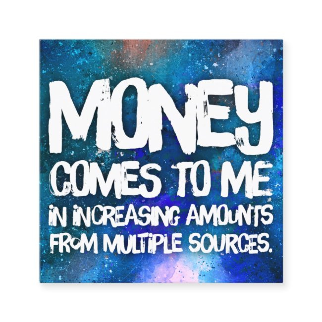Law Of Attraction Money Manifestation Quote Wealth Square Business Invitations