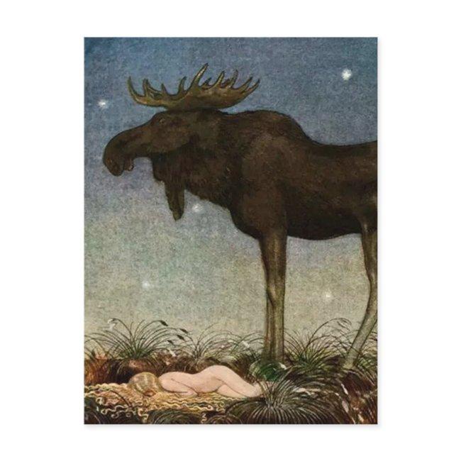“leap Finds The Sleeping Princess” By John Bauer Postinvitations