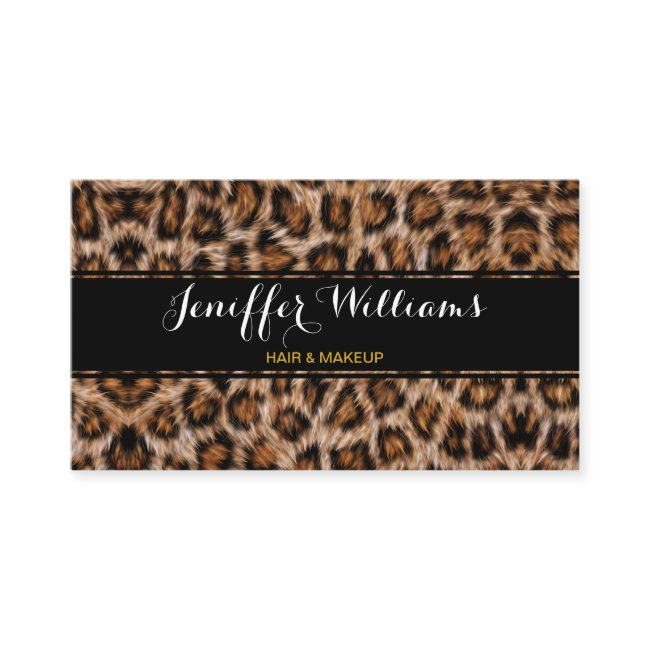 Leopard Spots Fur Jaguar Animal Cat Skin Pattern  Business Invitations