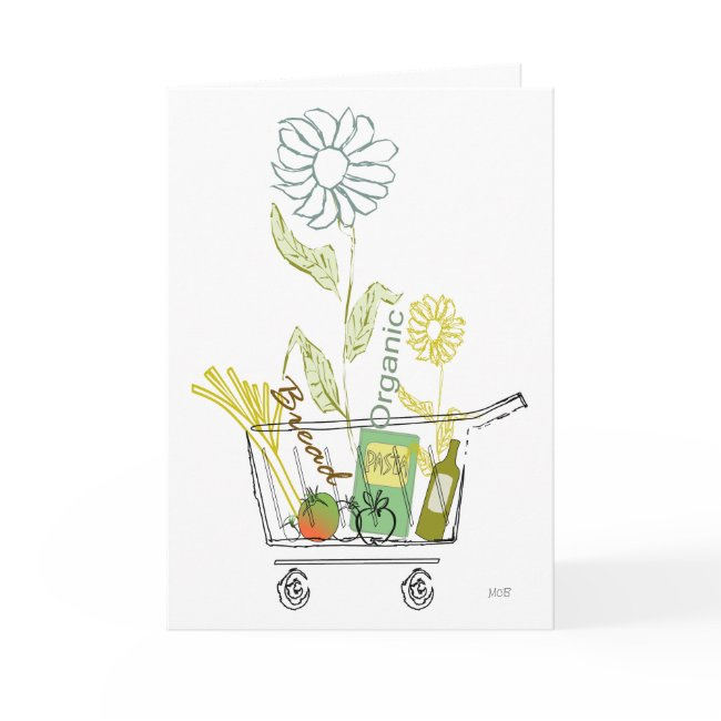 Let's Party Eat Drink Funny Organic Food Invite