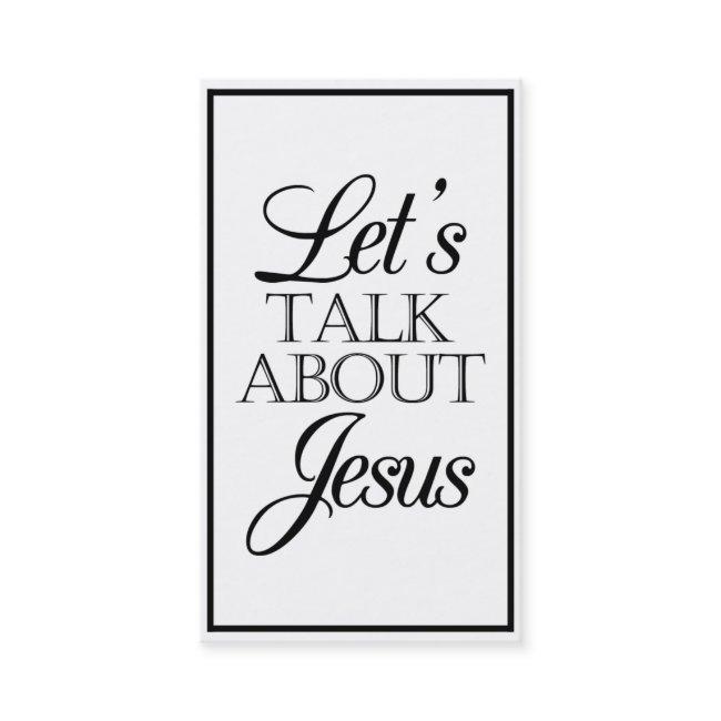 Let's Talk About Jesus Business Invitations